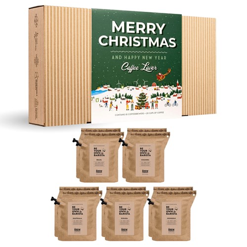 Merry Christmas CoffeeBrewer Taster Box of 14 - Perfect Gift